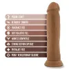 9 in. Realistic Posable Silicone Dildo Tan