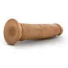 9 in. Realistic Posable Silicone Dildo Tan
