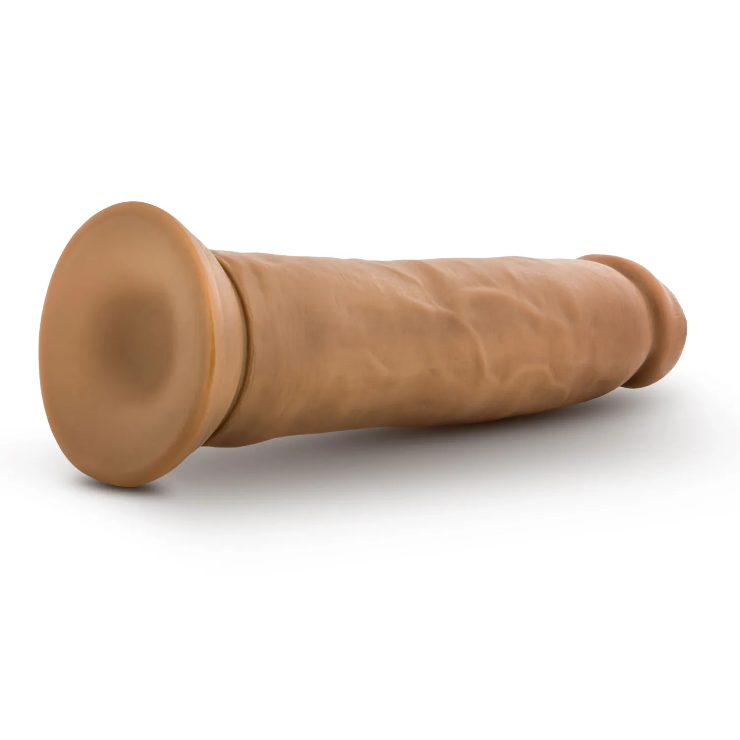 9 in. Realistic Posable Silicone Dildo Tan