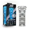 M for Men All Nighter Glow Textured Stroker Clear