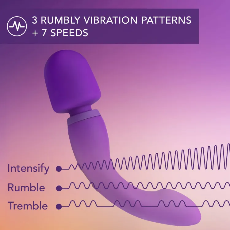 Dual Sense 10-Function Silicone G-Spot & Wand Vibrator Dual Sense 10-Function Silicone G-Spot & Wand Vibrator