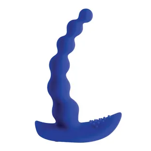 Beaded Pleasure Vibrating Silicone Probe Vibrator with Remote
