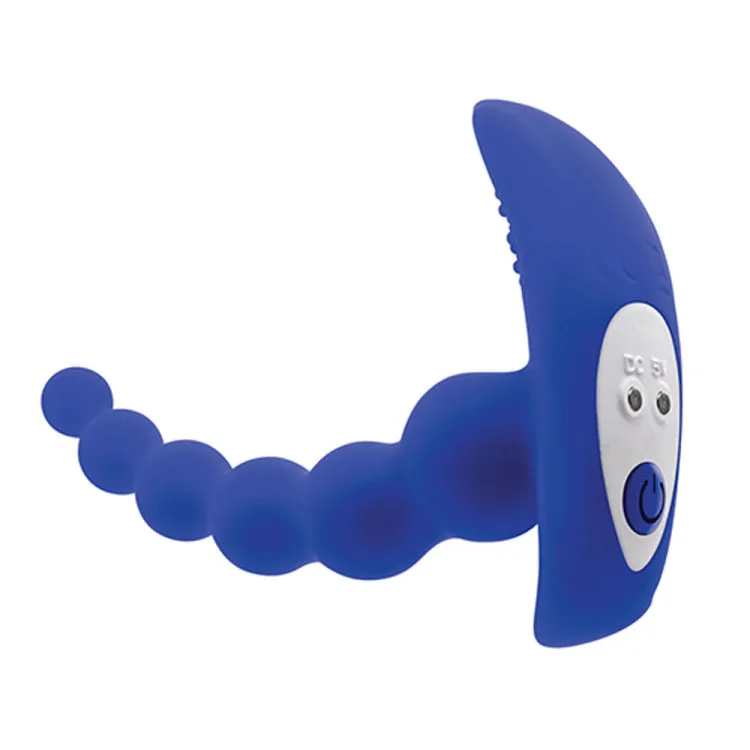 Beaded Pleasure Vibrating Silicone Probe Vibrator with Remote Beaded Pleasure Vibrating Silicone Probe Vibrator with Remote