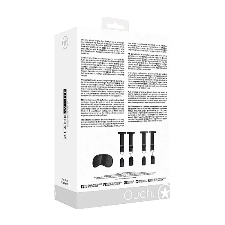 Ouch! Door Restraint Kit Black Ouch! Door Restraint Kit Black