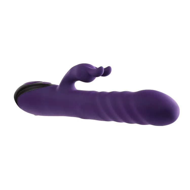 Thrusting & Swirling Silicone Rabbit Vibrator Thrusting & Swirling Silicone Rabbit Vibrator