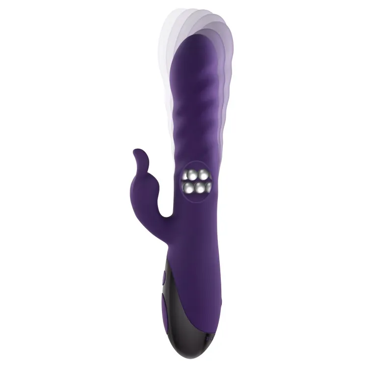 Thrusting & Swirling Silicone Rabbit Vibrator Thrusting & Swirling Silicone Rabbit Vibrator