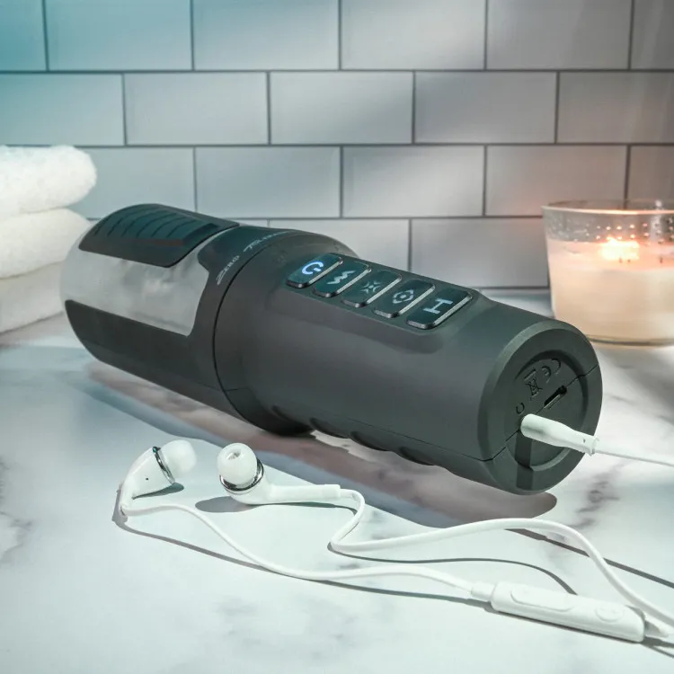 Squeeze Play Squeezable Vibrating & Suction Stroker with Riley Reid Audio Squeeze Play Squeezable Vibrating & Suction Stroker with Riley Reid Audio