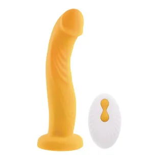 Sweet Embrace Vibrating 7 in. Dildo & Strap-On Harness Set with Remote