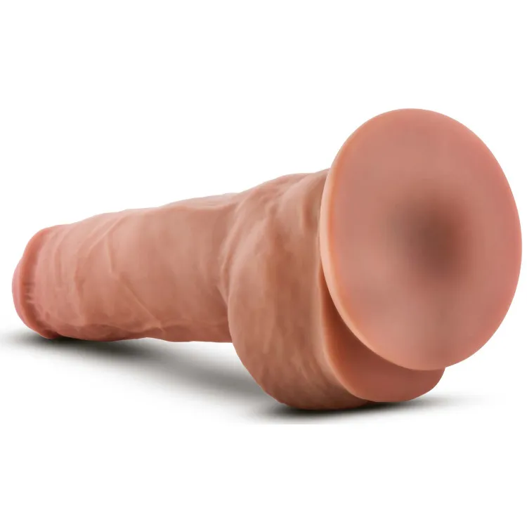 Blush Au Naturel Big Boy 10 in. Posable Dual Density Dildo with Balls & Suction Cup Tan (81911) by Blush | Anal Dildos | SlipDix.com Blush Au Naturel Big Boy 10 in. Posable Dual Density Dildo with Balls & Suction Cup Tan (81911) | SlipDix.com