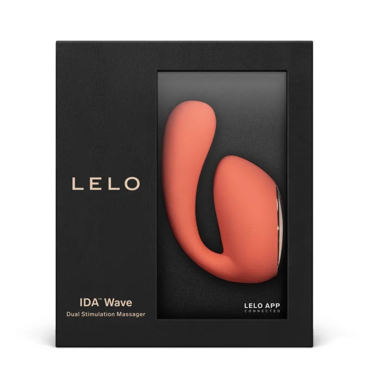 LELO IDA WAVE Dual Stimulator Coral Red LELO IDA WAVE Dual Stimulator Coral Red