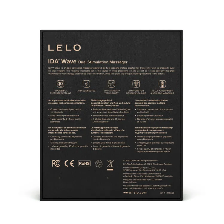 LELO IDA WAVE Dual Stimulator Coral Red LELO IDA WAVE Dual Stimulator Coral Red