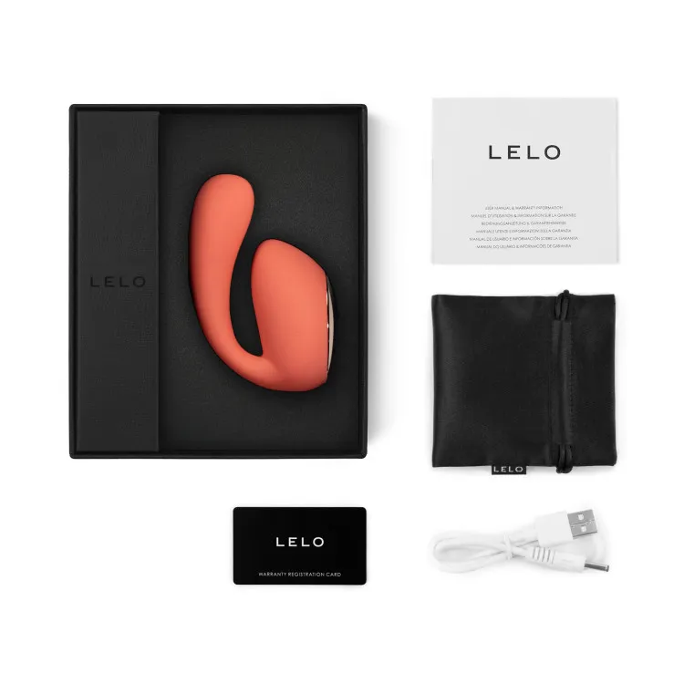 LELO IDA WAVE Dual Stimulator Coral Red LELO IDA WAVE Dual Stimulator Coral Red