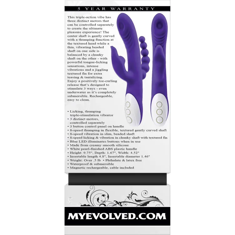 Triple Stimulation Thrusting & Licking Vibrator Triple Stimulation Thrusting & Licking Vibrator