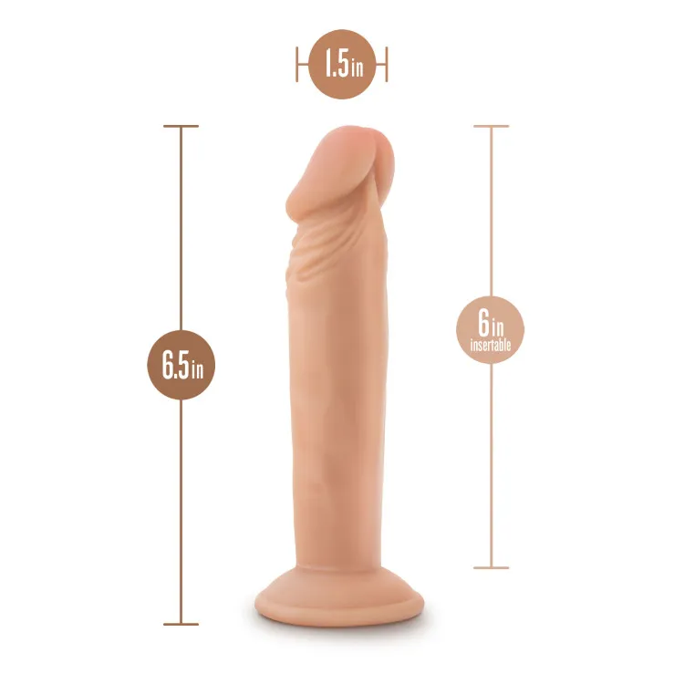 6 in. Realistic Triple Density Posable Dildo Beige 6 in. Realistic Triple Density Posable Dildo Beige