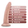 7 in. Realistic Triple Density Posable Dildo Beige 7 in. Realistic Triple Density Posable Dildo Beige