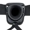 Hollow Strap-On Realistic 7 in. with Balls Black Hollow Strap-On Realistic 7 in. with Balls Black