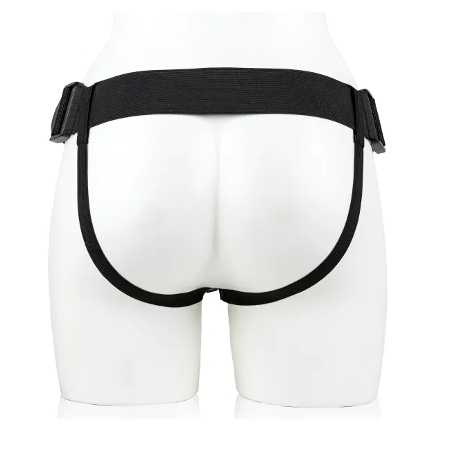 Hollow Strap-On Realistic 6 in. Black