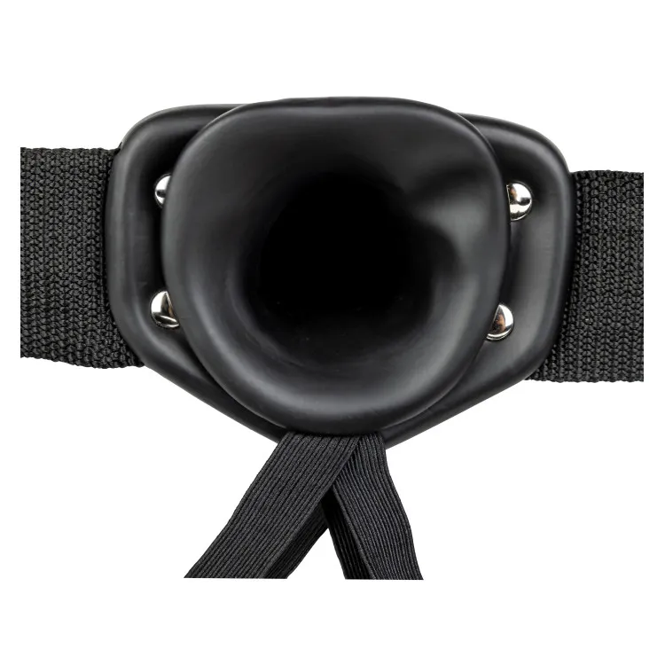 Hollow Strap-On Realistic 6 in. Black Hollow Strap-On Realistic 6 in. Black