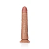7 Inch RealRock Ultra Realistic Slim Suction Cup Dildo Tan