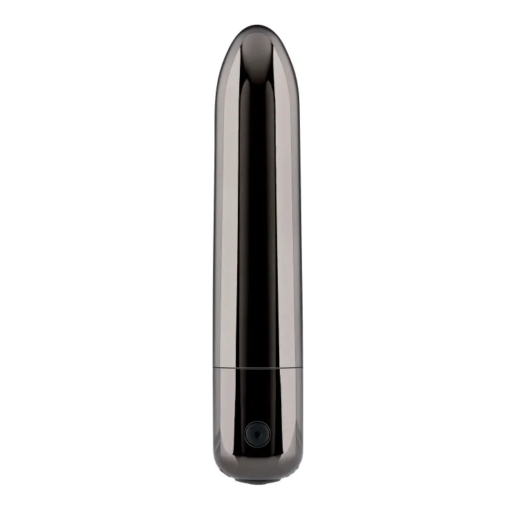 Bullet Vibrator with 10 Functions Black Chrome Bullet Vibrator with 10 Functions Black Chrome