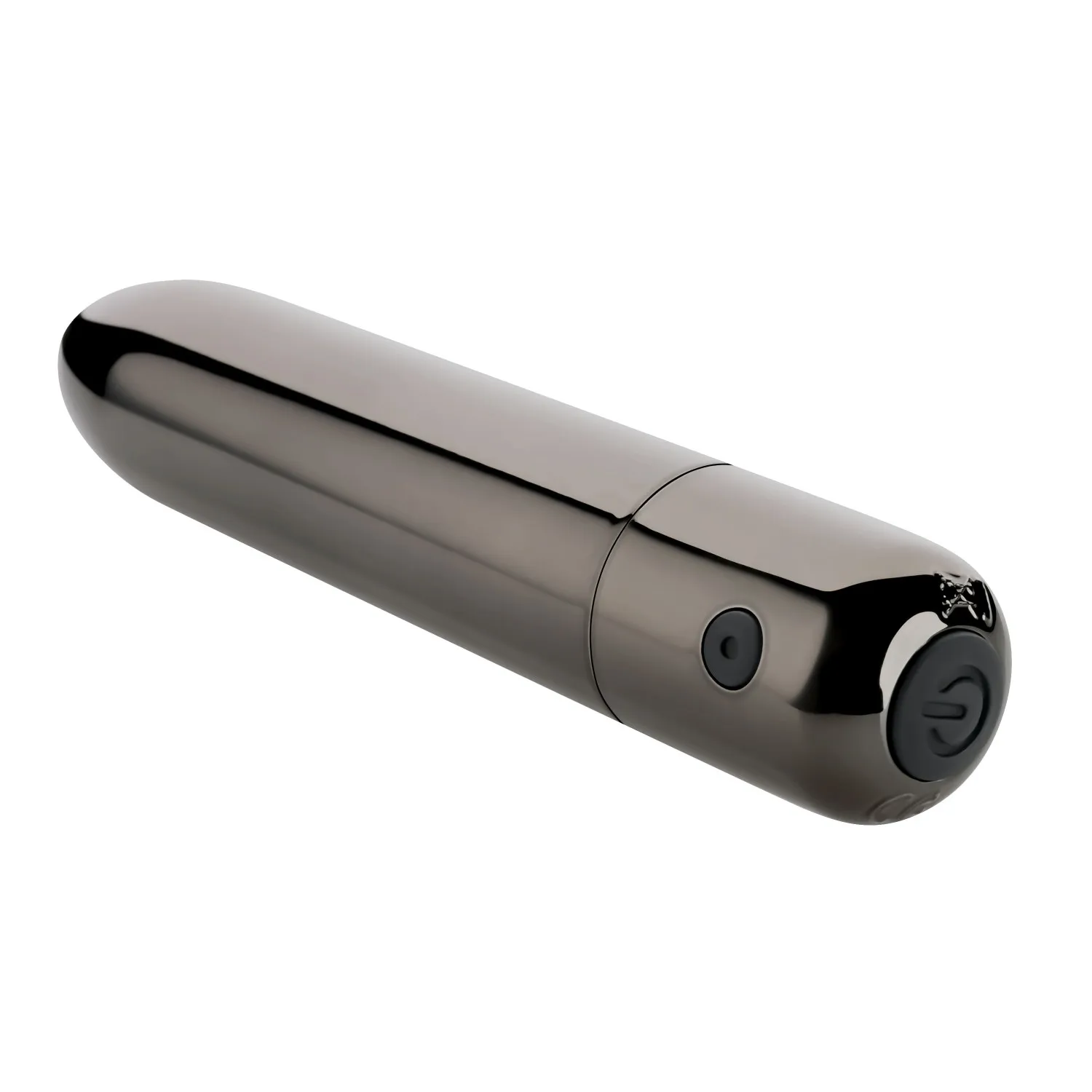 Bullet Vibrator with 10 Functions Black Chrome
