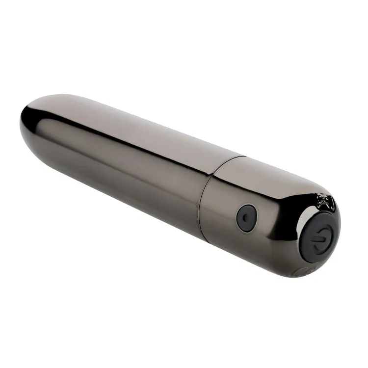 Bullet Vibrator with 10 Functions Black Chrome Bullet Vibrator with 10 Functions Black Chrome