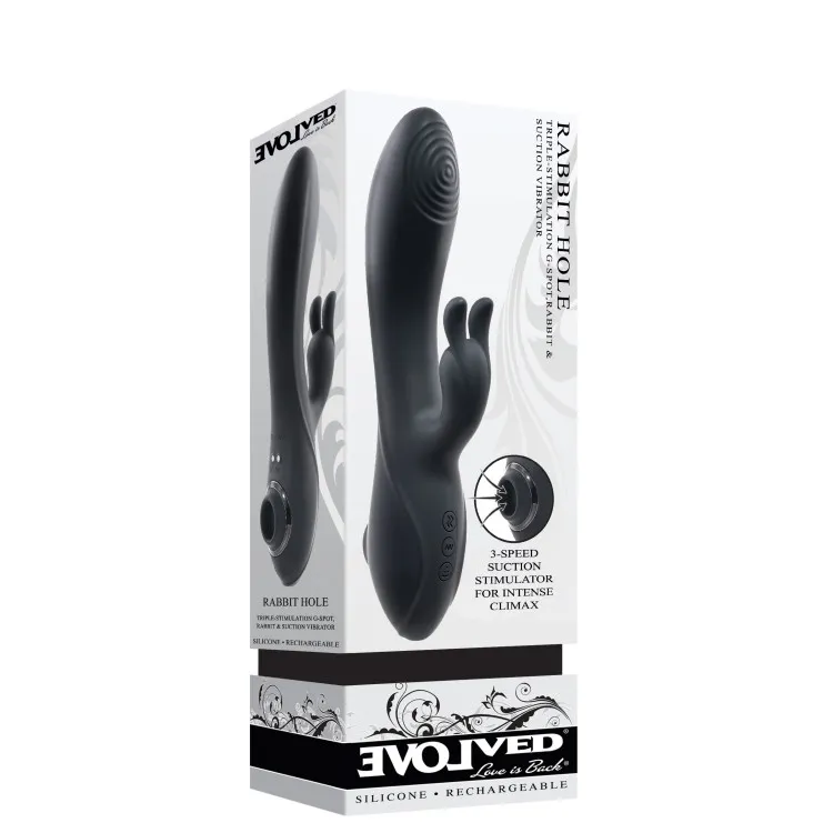 Triple Stimulation Silicone G-Spot & Suction Rabbit Vibrator Triple Stimulation Silicone G-Spot & Suction Rabbit Vibrator