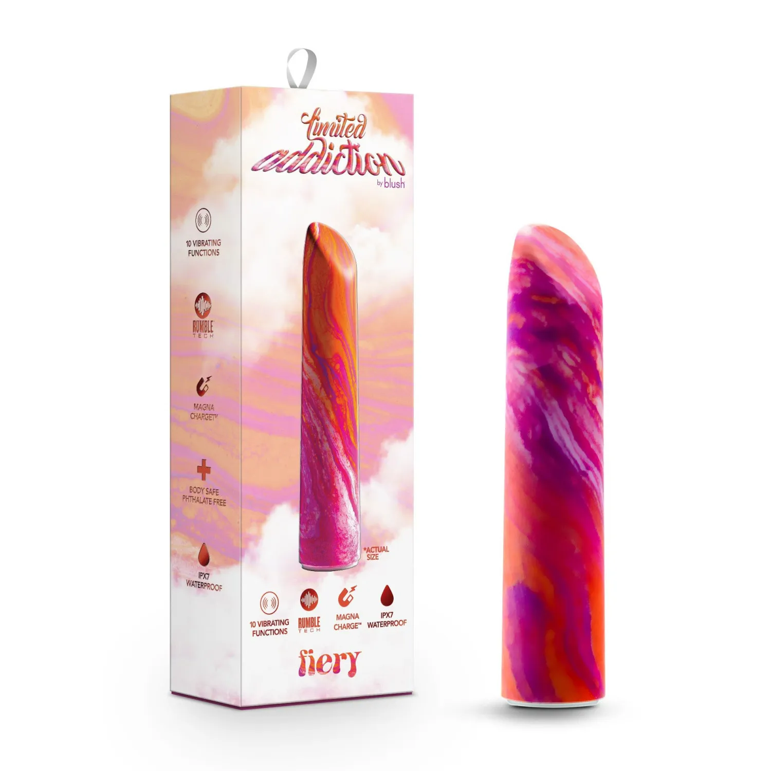 Fiery Power Vibe 10-Function Vibrator with Rumble Tech
