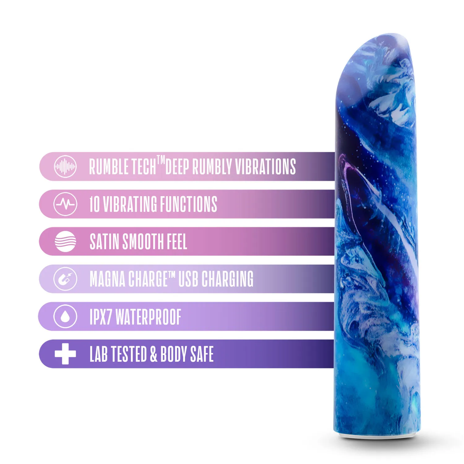 Mesmerize Power Vibe 10-Function Vibrator with Rumble Tech