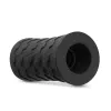 Platinum Hekx Silicone Ribbed Stroker Black