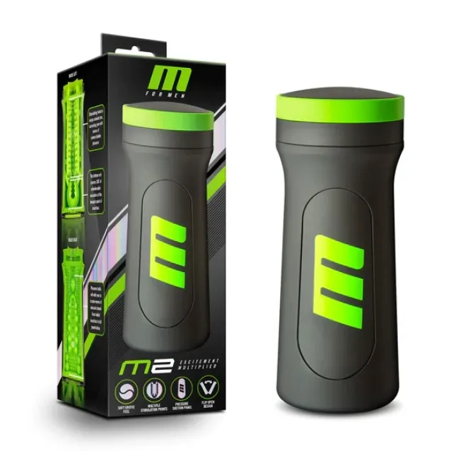 M for Men M2 Superior Stroker with Grip Black