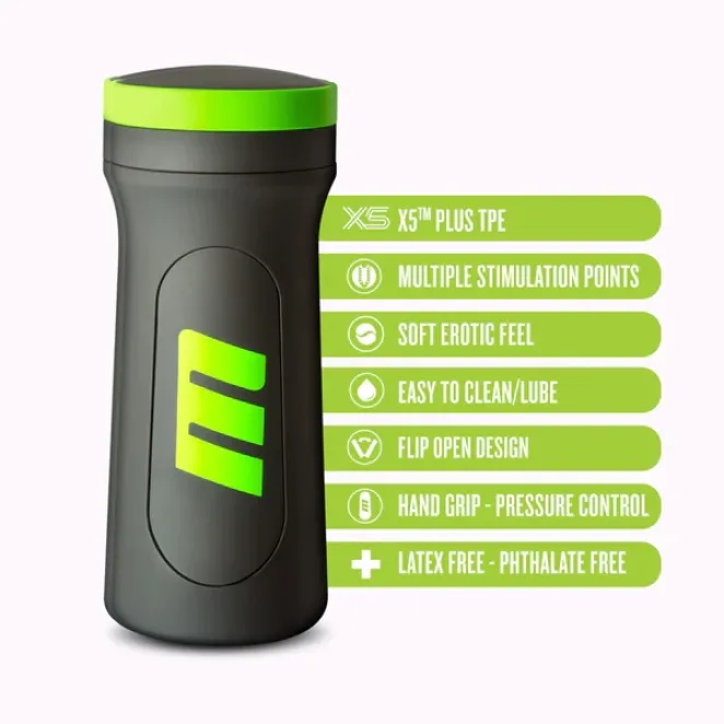 M for Men M2 Superior Stroker with Grip Black