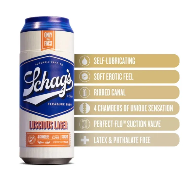 Schag’s Luscious Lager Self-Lubricating Stroker Schag’s Luscious Lager Self-Lubricating Stroker