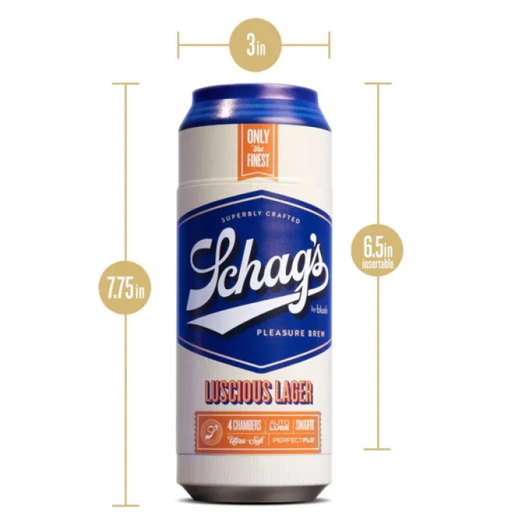Schag’s Luscious Lager Self-Lubricating Stroker Schag’s Luscious Lager Self-Lubricating Stroker