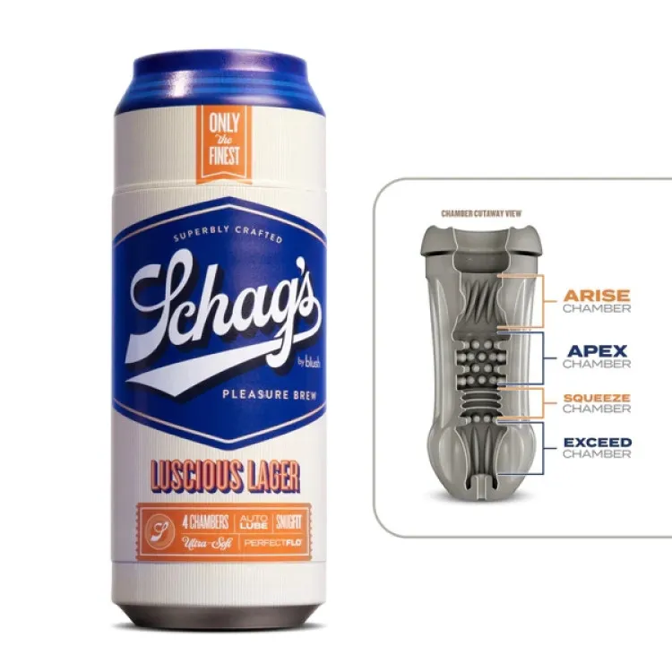 Schag’s Luscious Lager Self-Lubricating Stroker Schag’s Luscious Lager Self-Lubricating Stroker