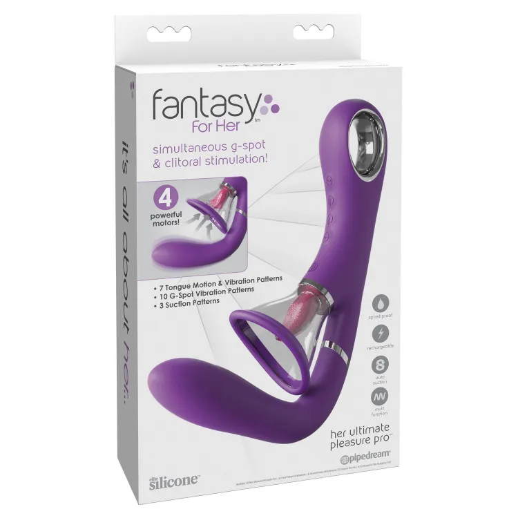 Her Ultimate Pleasure Pro Silicone Flicking Suction Dual Stimulator Her Ultimate Pleasure Pro Silicone Flicking Suction Dual Stimulator