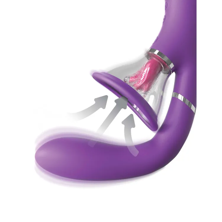Her Ultimate Pleasure Pro Silicone Flicking Suction Dual Stimulator Her Ultimate Pleasure Pro Silicone Flicking Suction Dual Stimulator