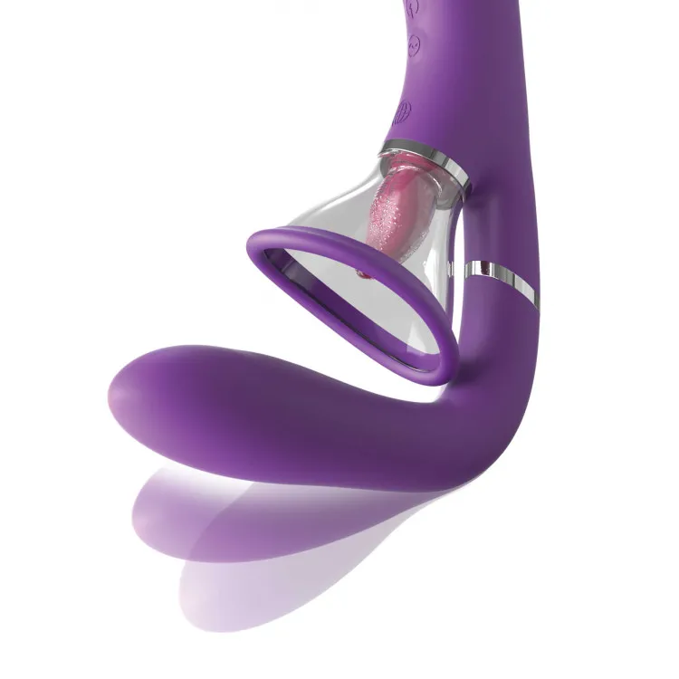 Her Ultimate Pleasure Pro Silicone Flicking Suction Dual Stimulator Her Ultimate Pleasure Pro Silicone Flicking Suction Dual Stimulator