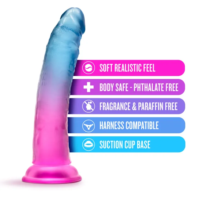 7 Inch Beautiful Sky Realistic Dildo Sunset