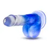 6 in. Dildo with Balls Blue 6 in. Dildo with Balls Blue