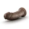 8 in. Realistic Triple Density Posable Dildo Brown 8 in. Realistic Triple Density Posable Dildo Brown