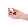 Anal Glass Butt Plug with Rainbow Gem Small Anal Glass Butt Plug with Rainbow Gem Small