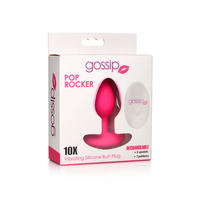 Anal Vibrating Butt Plug with Remote Magenta
