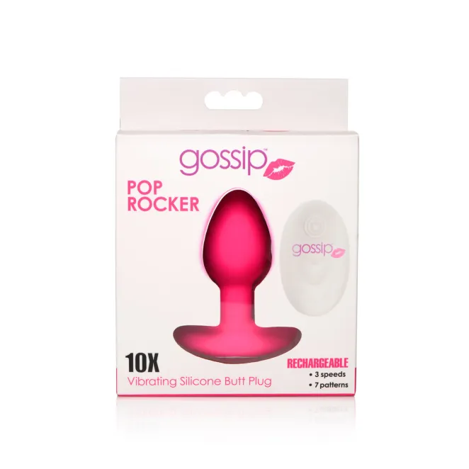 Anal Vibrating Butt Plug with Remote Magenta