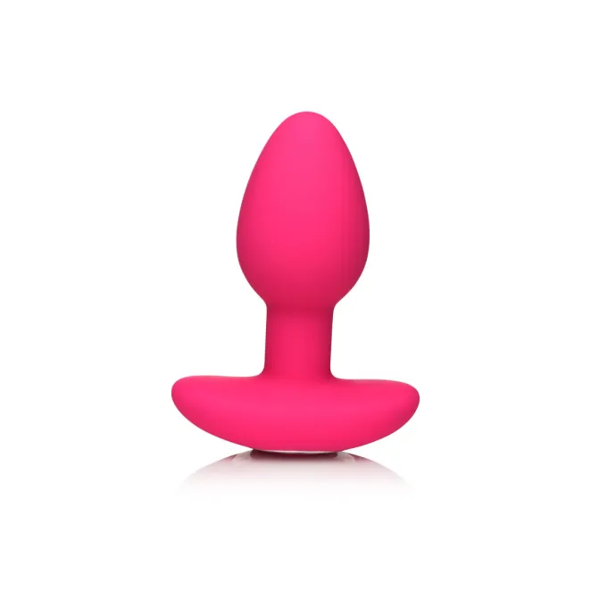 Anal Vibrating Butt Plug with Remote Magenta