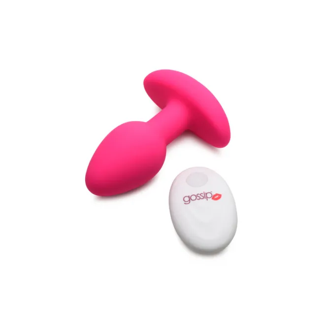Anal Vibrating Butt Plug with Remote Magenta