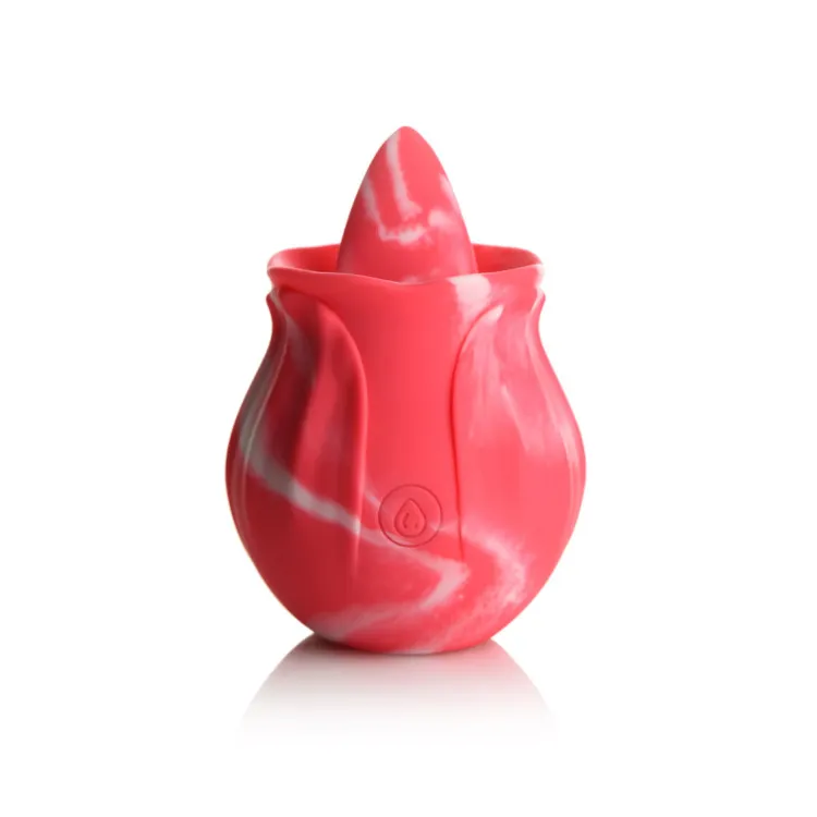 Rose Licking Clitoral Stimulator Pink Twirl