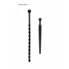 Ouch! Urethral Sounding Beginners Silicone Plug Set Black 8 mm / 10 mm