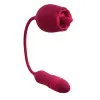 Thrusting Bullet & Flicking Tongue Rose Vibrator Thrusting Bullet & Flicking Tongue Rose Vibrator