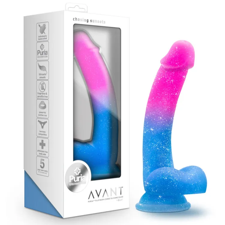 7.75 in. Silicone Dildo with Balls Mermaid 7.75 in. Silicone Dildo with Balls Mermaid